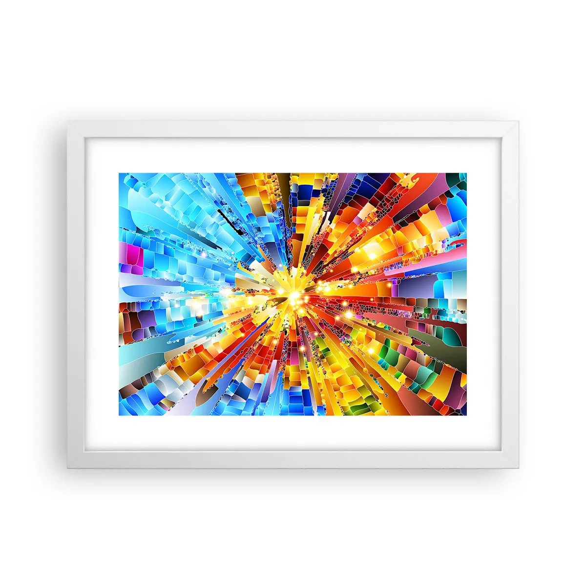 Affiche dans un cadre blanc - Poster - In medias res - 40x30 cm