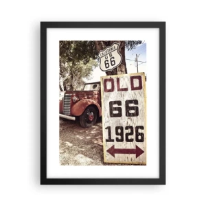 Affiche dans un cadre noir - Poster - La légende de la province américaine - 30x40 cm