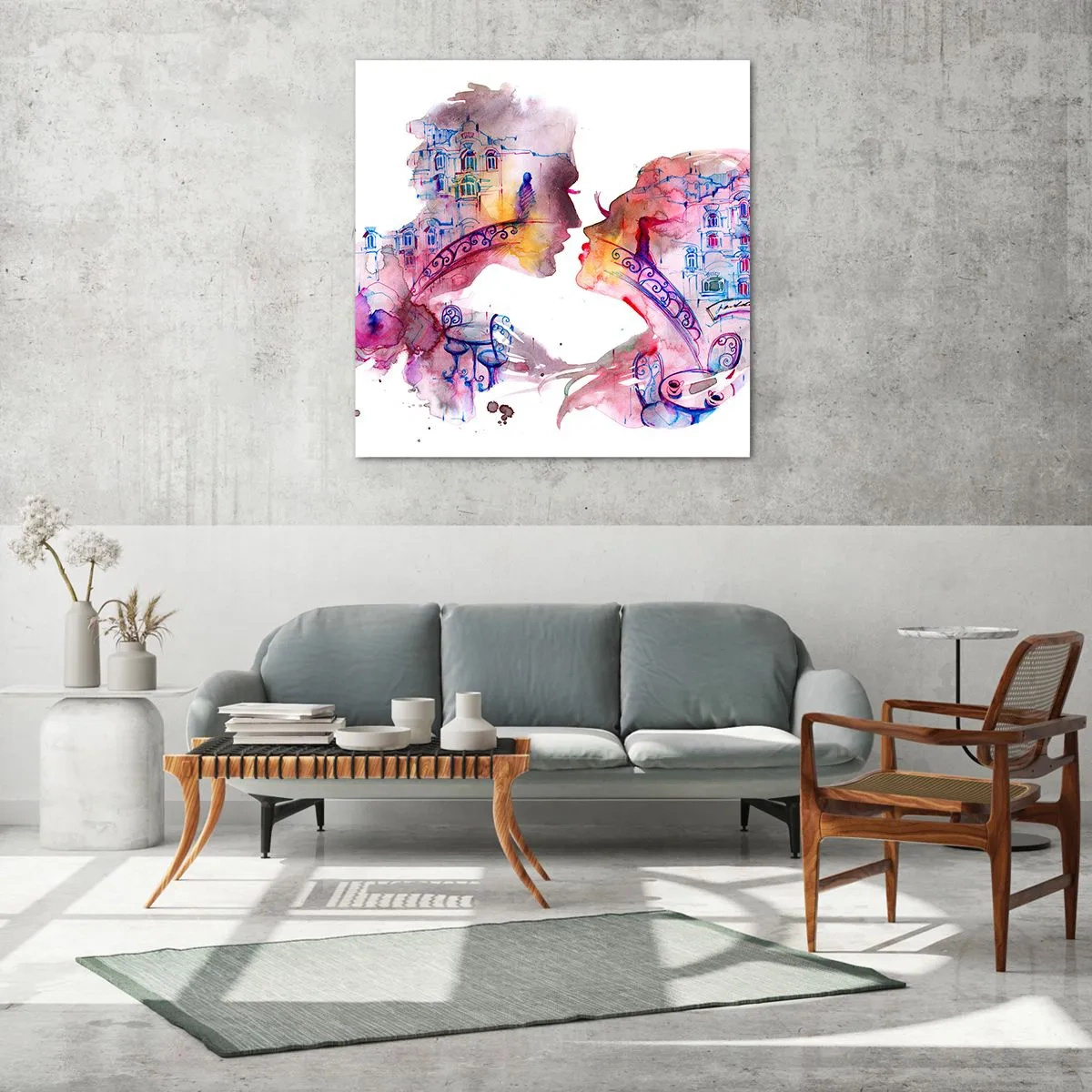 Impression sur verre - Image sur verre - Le pont secret des soupirs - 40x40 cm