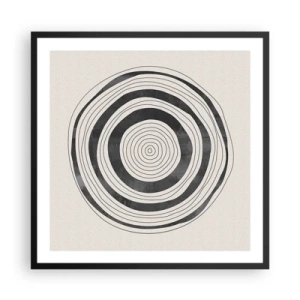 Affiche dans un cadre noir - Poster - Ce qui est important c'est ce qu'il y a entre les deux - 60x60 cm