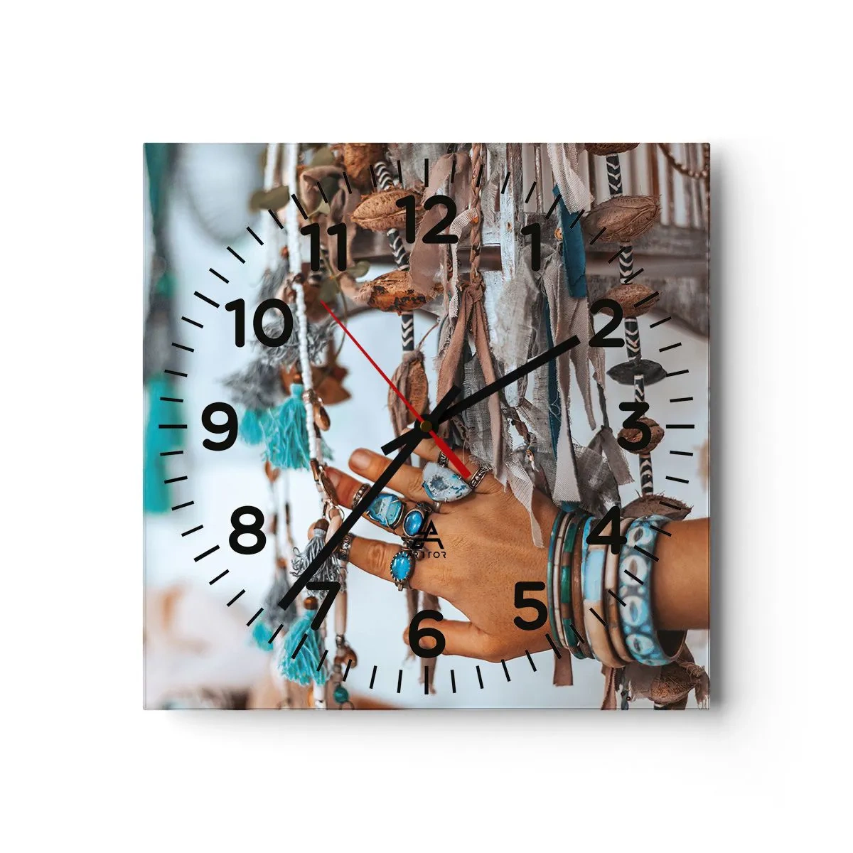 Horloge murale - Pendule murale - Trésor local - 30x30 cm
