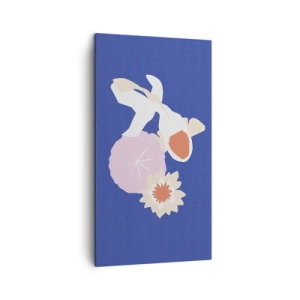 Impression sur toile - Image sur toile - Composition de fleurs et de bourgeons - 45x80 cm