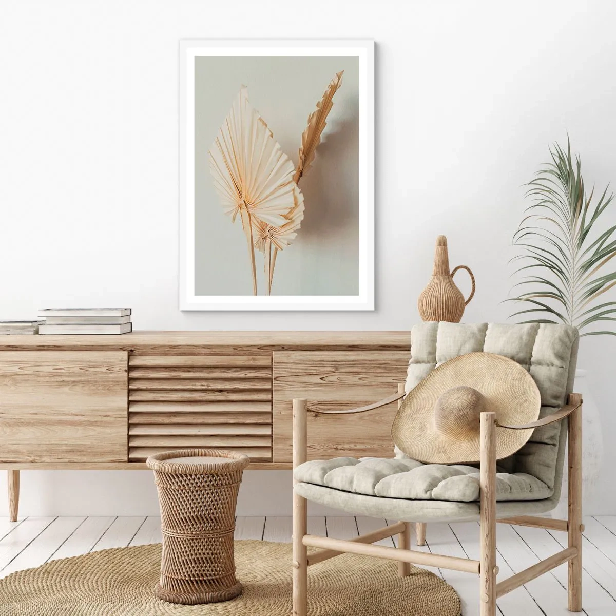 Affiche dans un cadre blanc - Poster - Quand tu dois t’apaiser - 70x100 cm