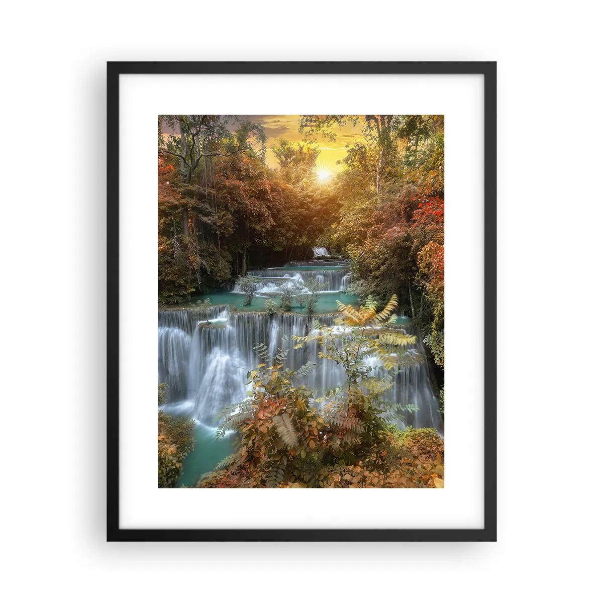 Affiche dans un cadre noir - Poster - Trésor caché de la forêt - 40x50 cm