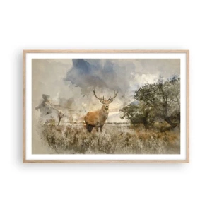 Affiche dans un chêne clair - Poster - Dignité - force - majesté - 91x61 cm