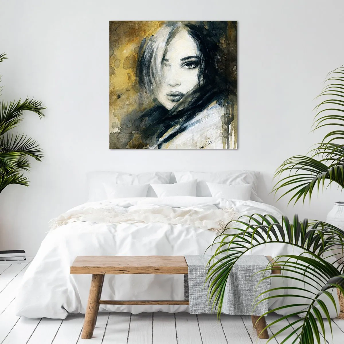Impression sur toile - Image sur toile - plutôt innocente ou sensuelle ? - 40x40 cm