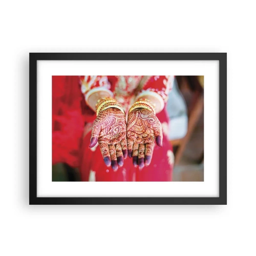 Affiche dans un cadre noir - Poster - Prêt à saisir votre chance - 40x30 cm