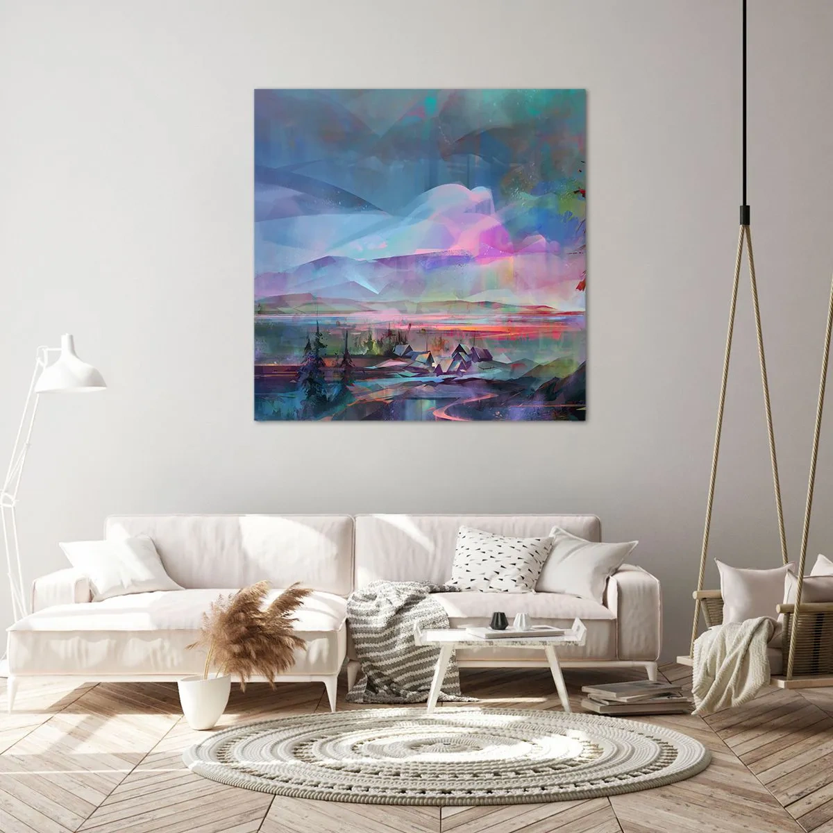 Impression sur toile - Image sur toile - Sous un ciel bienveillant - 60x60 cm