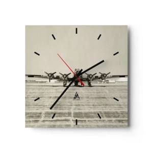 Horloge murale - Pendule murale - Toujours prêt! - 40x40 cm