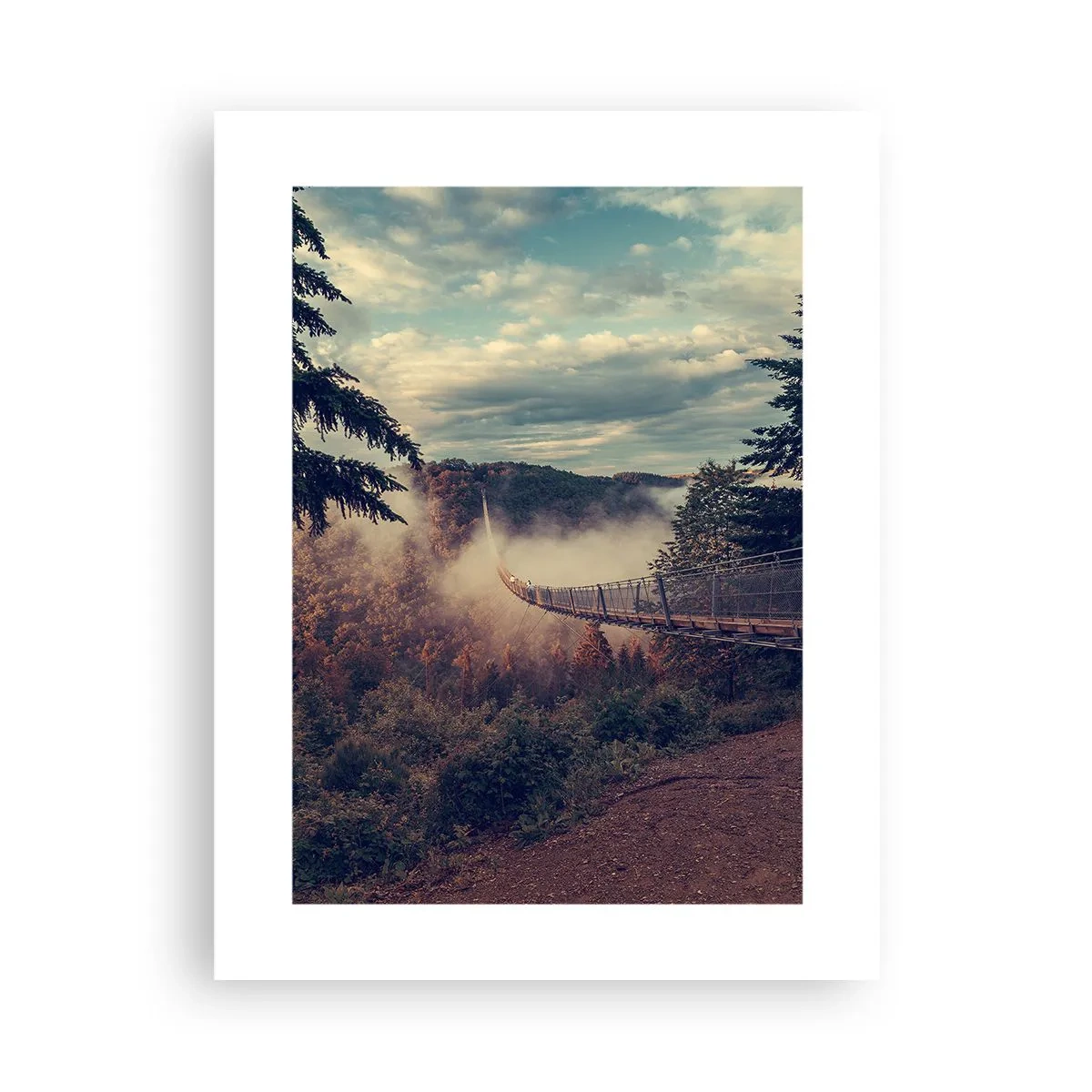 Affiche - Poster - Au-dessus de la forêt d'automne - 30x40 cm