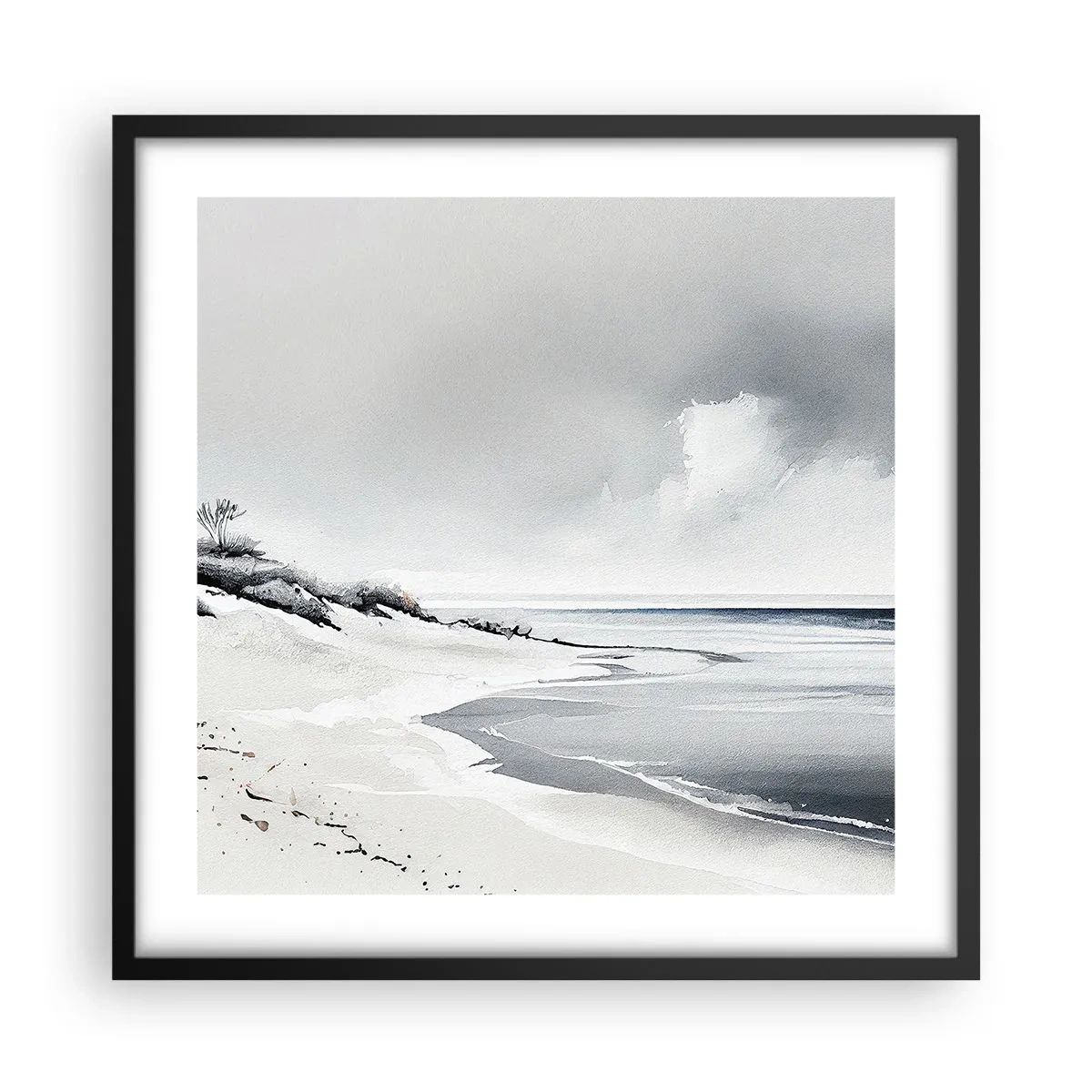 Affiche dans un cadre noir - Poster - Ensemble depuis toujours - 50x50 cm