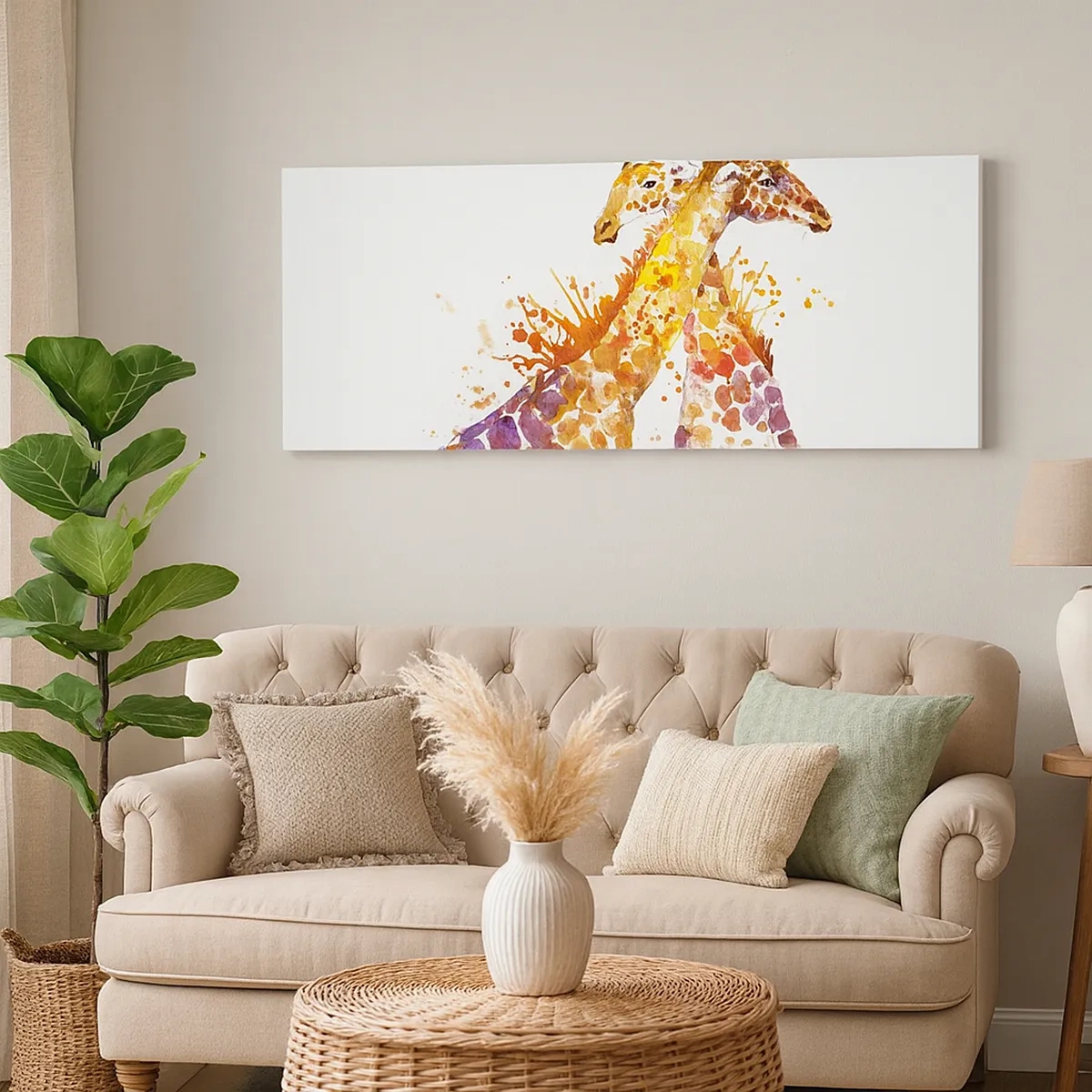 Impression sur toile - Image sur toile - Est-ce de l'amitié ou de l'amour? - 30x30 cm