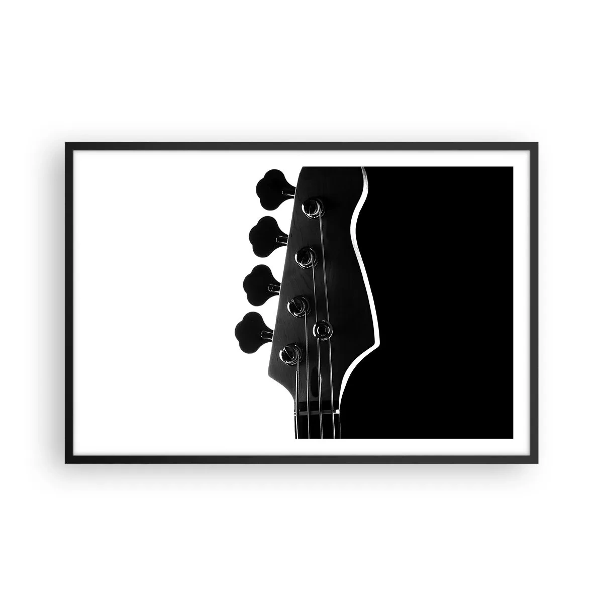 Affiche dans un cadre noir - Poster - Silence de roche - 91x61 cm