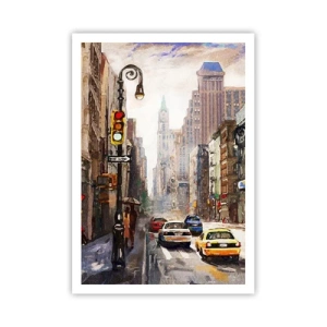 Affiche - Poster - New-Zork - coloré même sous la pluie - 70x100 cm