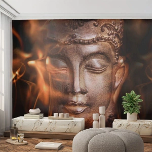 Papier peint sur mesure Premium Sand - Il n'existe qu'ici et maintenant - Bouddha, Religion, Asie