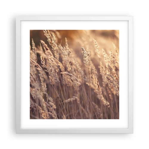 Affiche dans un cadre blanc - Poster - Prêt à accueillir l'automne - 40x40 cm