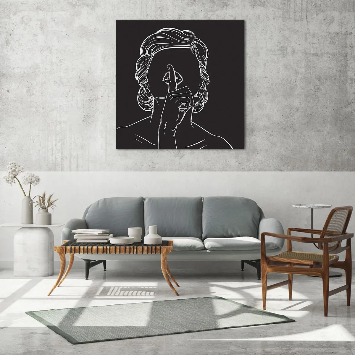 Impression sur verre - Image sur verre - La beauté s'épanouit en silence - 40x40 cm