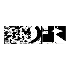 Échantillon de Papier Peint Autocollant Deluxe Sticker - Le blanc est blanc et le noir est noir - Abstraction, Morceau, Graphique - 100x30 cm