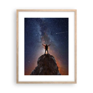 Affiche dans un chêne clair - Poster - Le force est avec moi! - 40x50 cm