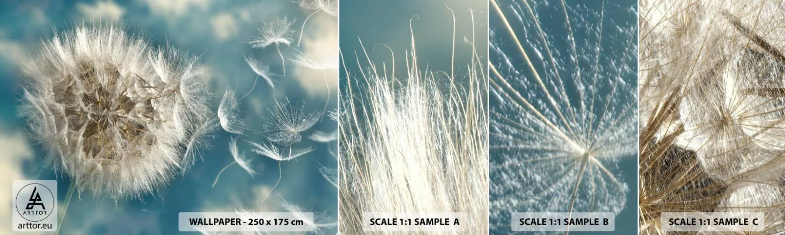 Échantillon De Papier Peint Standard Eco - souffle d'ange - Nature, été indien, Morceau - 100x30 cm