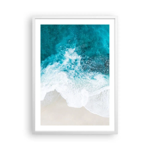 Affiche dans un cadre blanc - Poster - Caresse naturelle - 50x70 cm