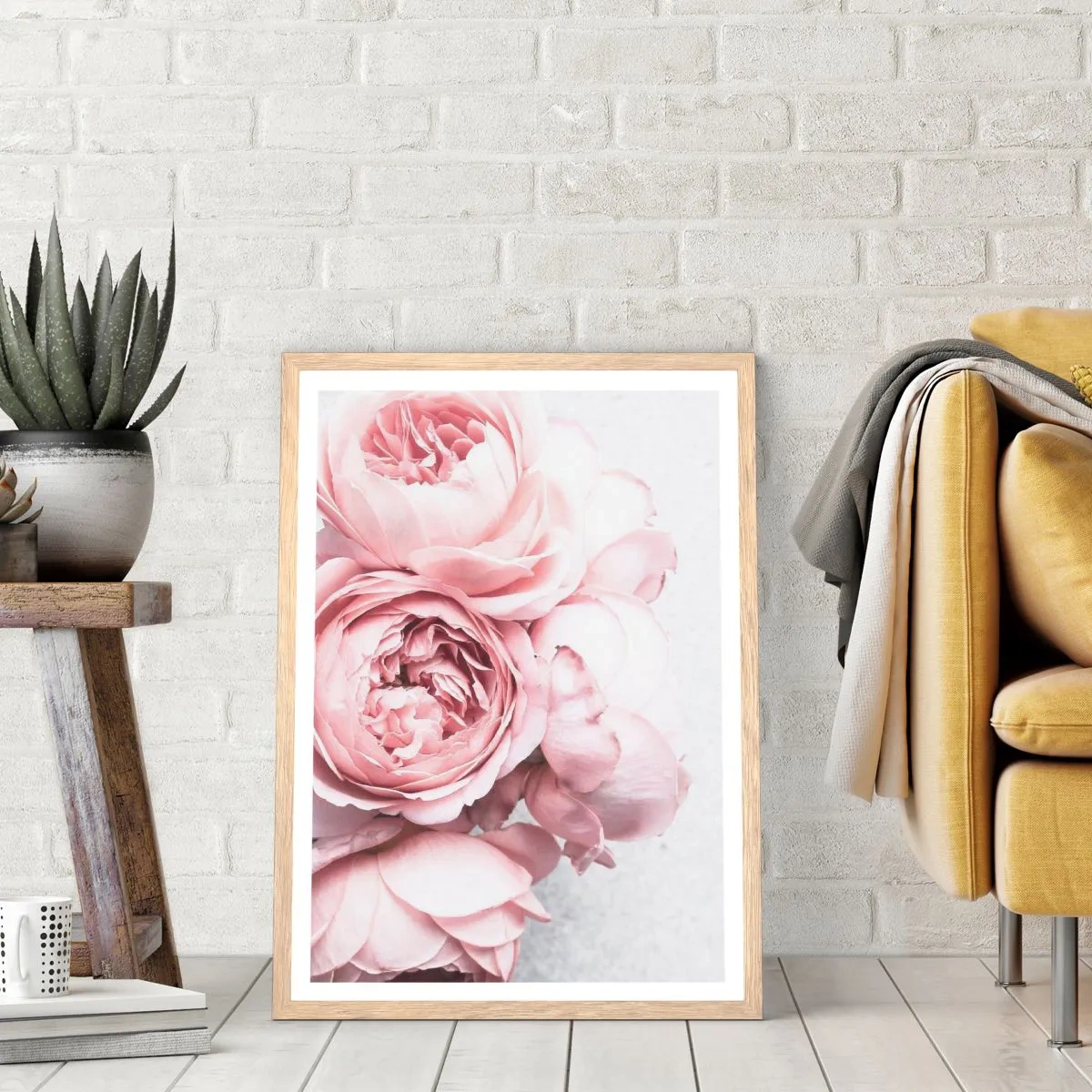 Affiche dans un chêne clair - Poster - Pour les romantiques - 70x100 cm