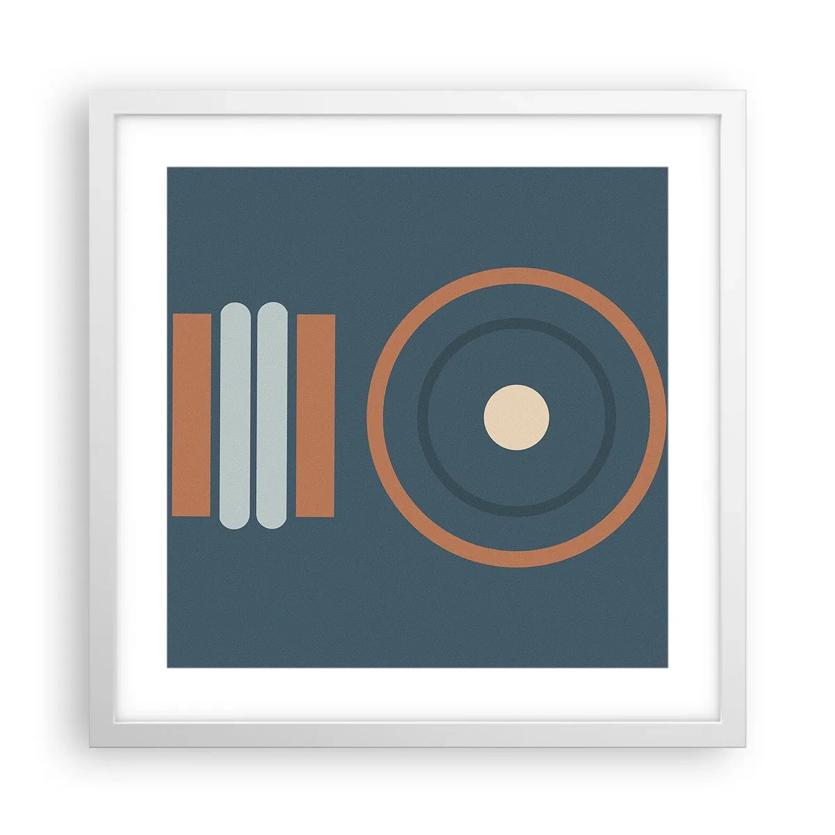 Affiche dans un cadre blanc - Poster - Essence des choses - 40x40 cm