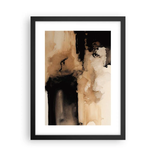 Affiche dans un cadre noir - Poster - Une abstraction intrigante - 30x40 cm