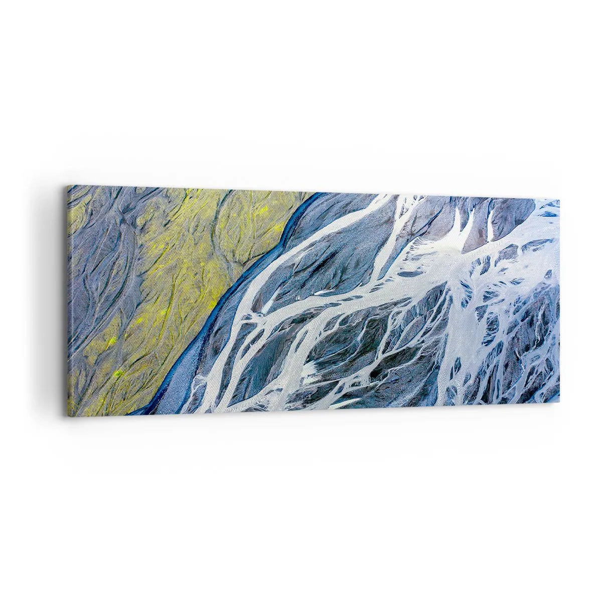 Impression sur toile - Image sur toile - Peintures rupestres de la nature - 100x40 cm