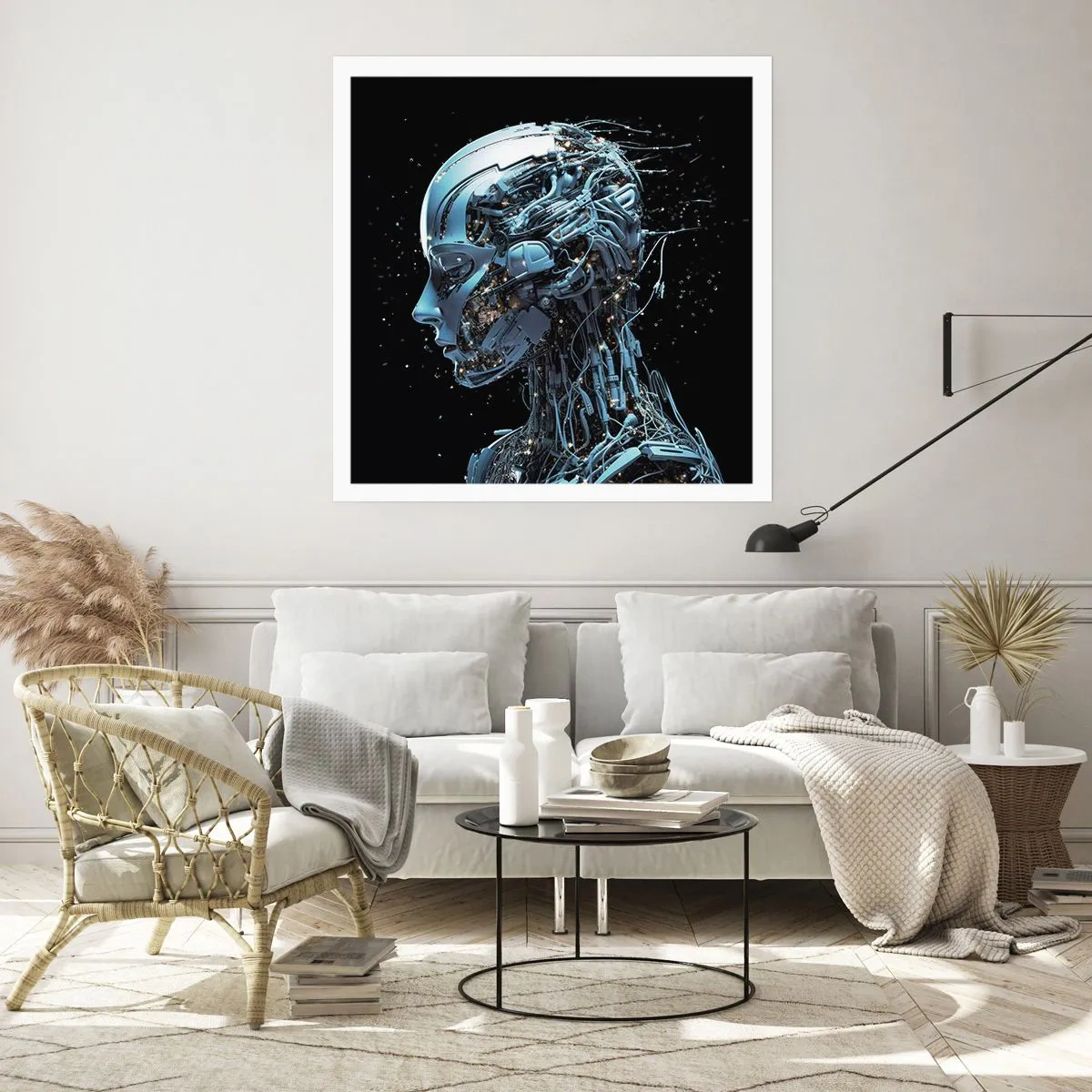 Affiche - Poster - La technologie est une femme - 40x40 cm