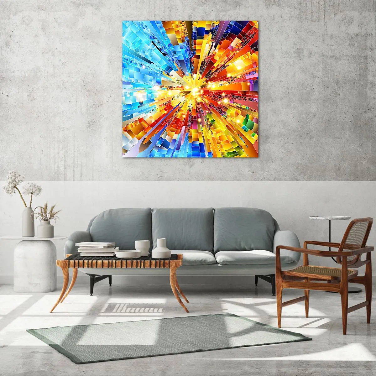 Impression sur verre - Image sur verre - In medias res - 60x60 cm