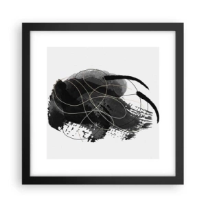 Affiche dans un cadre noir - Poster - Fait de noir - 30x30 cm