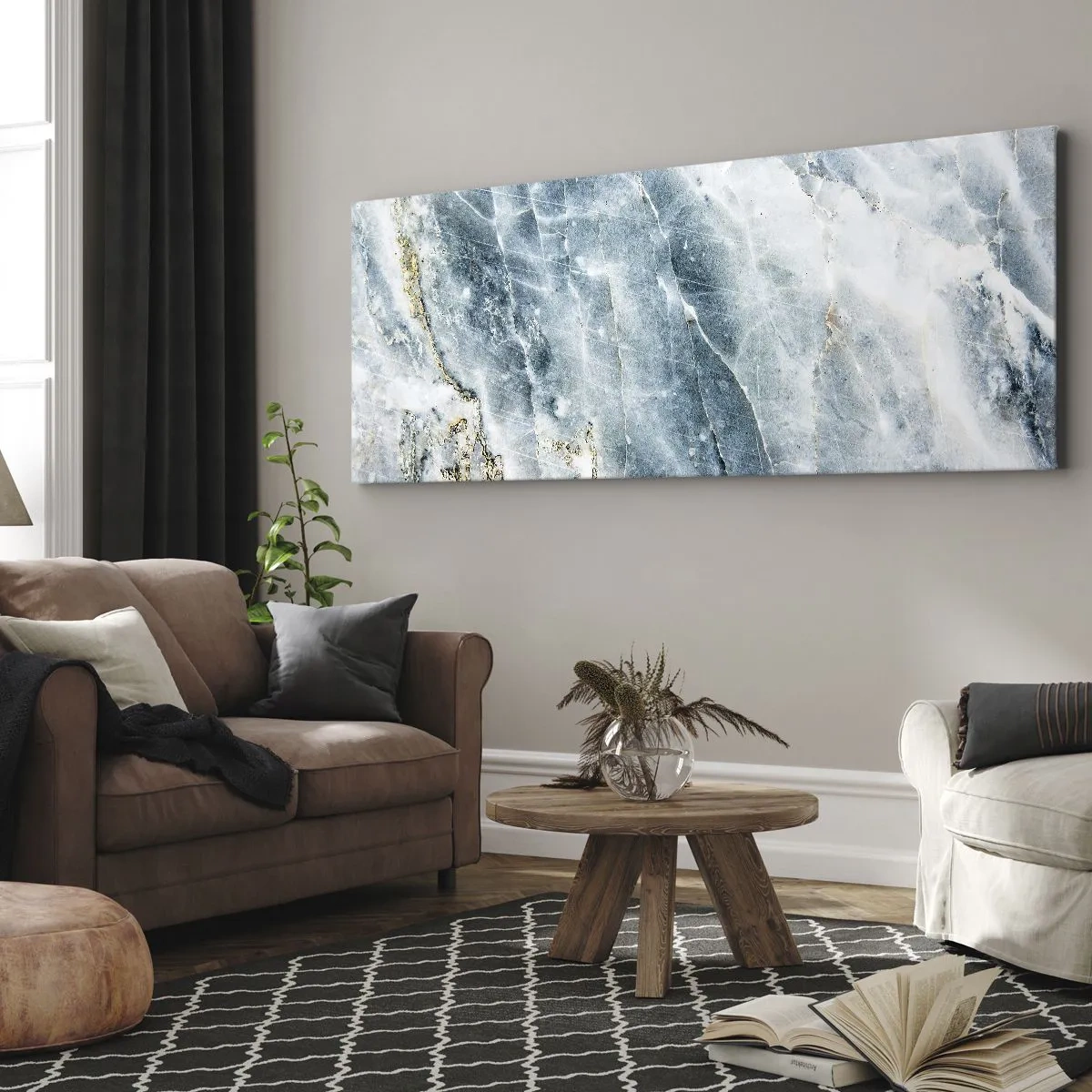 Impression sur toile - Image sur toile - Monde de glace - 100x40 cm