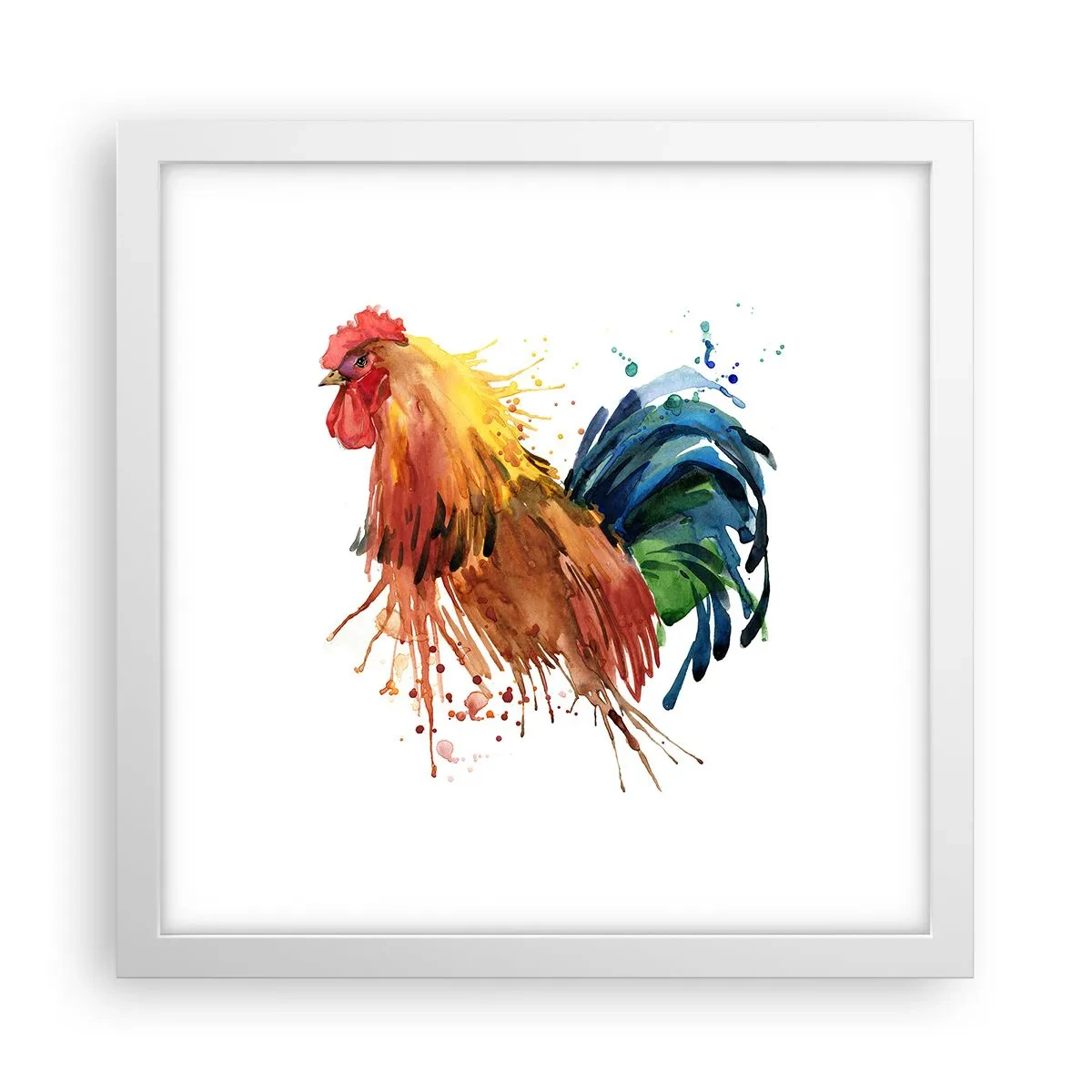 Affiche dans un cadre blanc - Poster - Robe royale, fierté royale - 30x30 cm