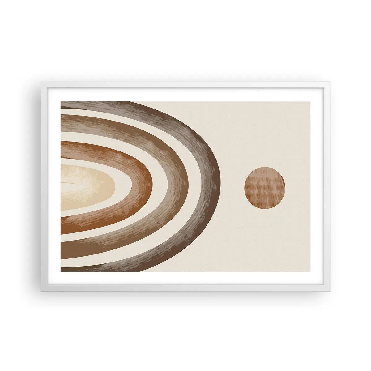 Affiche dans un cadre blanc - Poster - Dans une galaxie lointaine - 70x50 cm