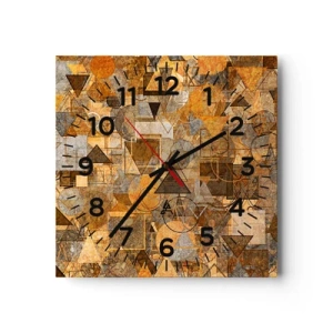 Horloge murale - Pendule murale - Le monde en forme - 40x40 cm