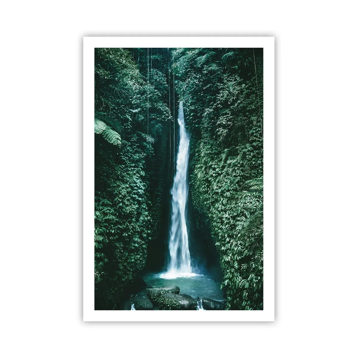 Affiche - Poster - Fontaine tropicale - 61x91 cm
