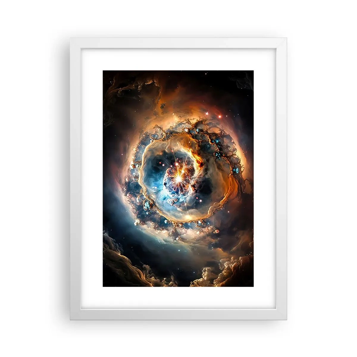 Affiche dans un cadre blanc - Poster - Le début - 30x40 cm