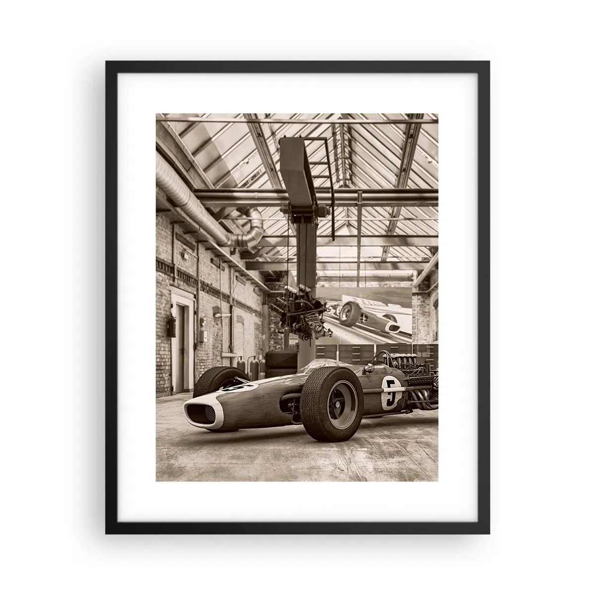 Affiche dans un cadre noir - Poster - Le repos du guerrier - 40x50 cm