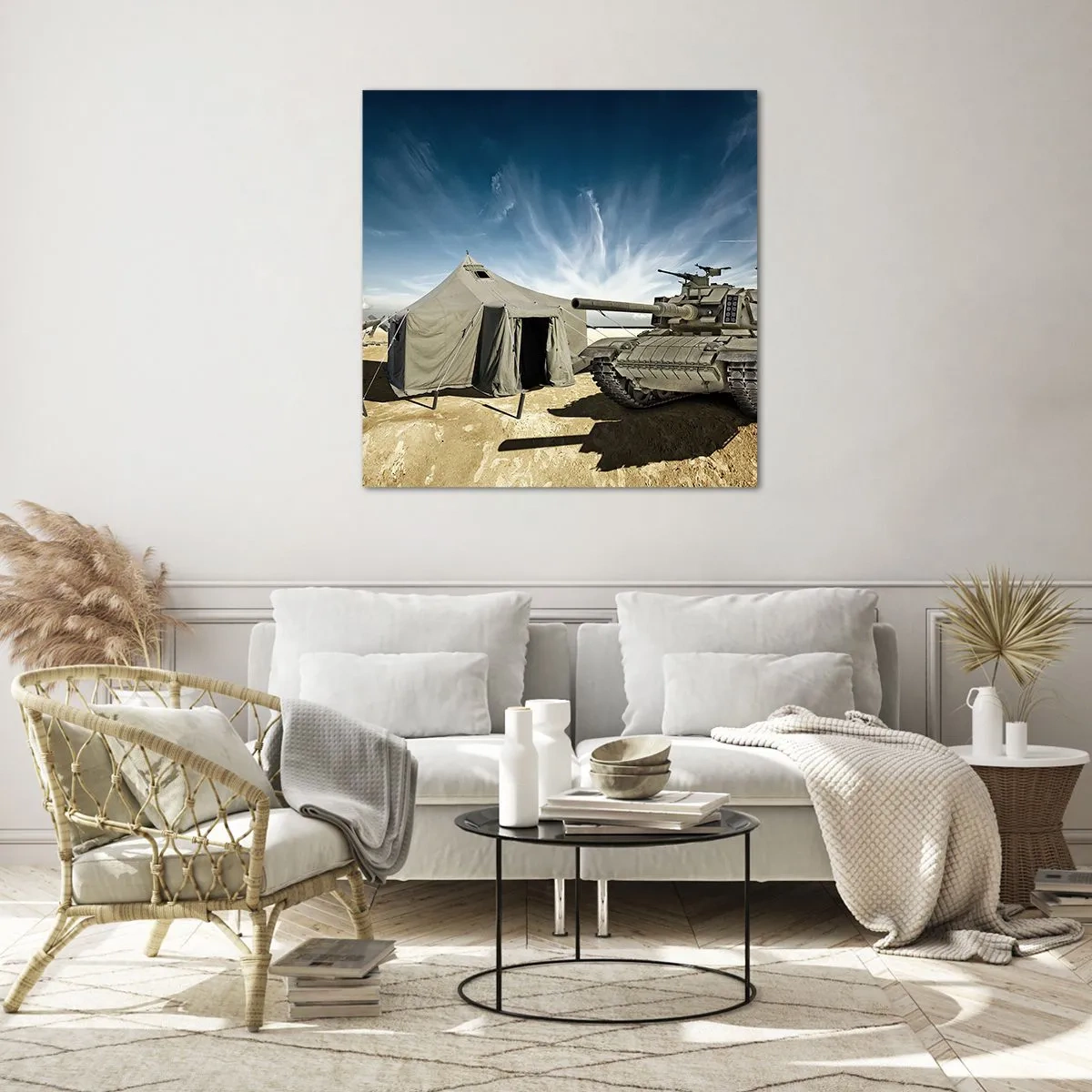Impression sur verre - Image sur verre - Un rêve militaire - 30x30 cm