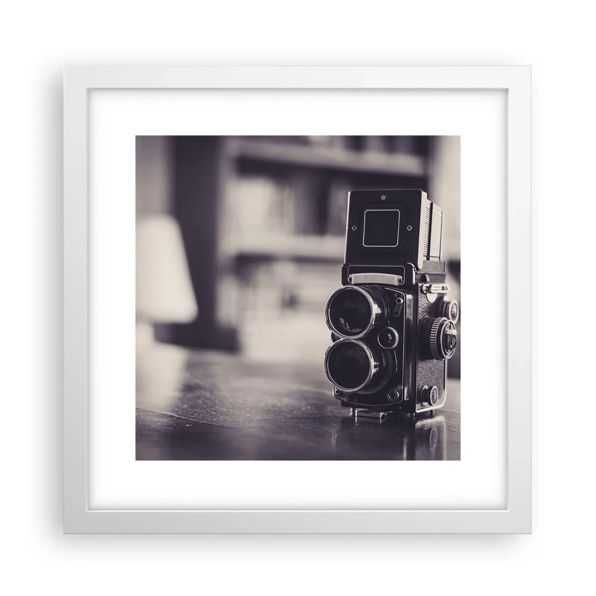 Affiche dans un cadre blanc - Poster - La magie de la photographie ancienne - 30x30 cm