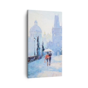 Impression sur toile - Image sur toile - La pluie a dû nous charmer - 45x80 cm