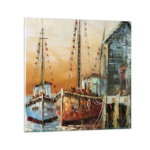 Impression sur verre - Image sur verre - Retour tranquille - 40x40 cm