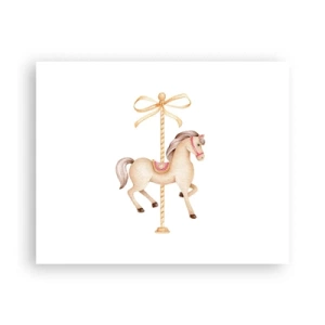 Affiche - Poster - Un trot gracieux - 50x40 cm