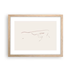 Affiche dans un chêne clair - Poster - La forme du désir - 40x30 cm