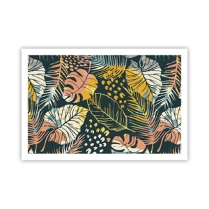 Affiche - Poster - Fantaisie feuillue - 91x61 cm