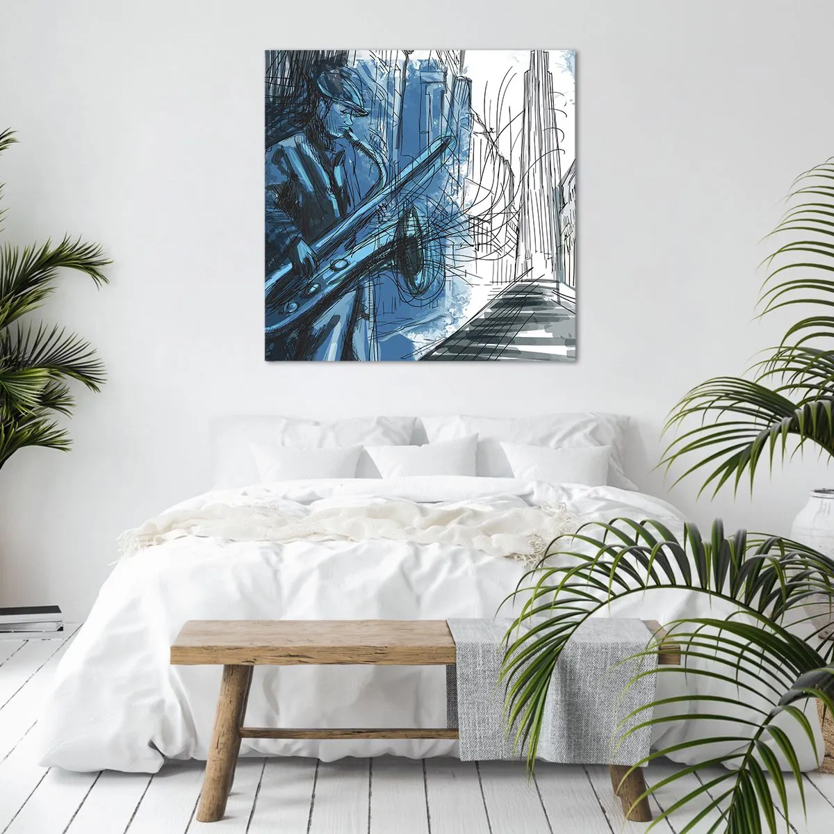 Impression sur toile - Image sur toile - Rhapsodie urbaine - 70x70 cm