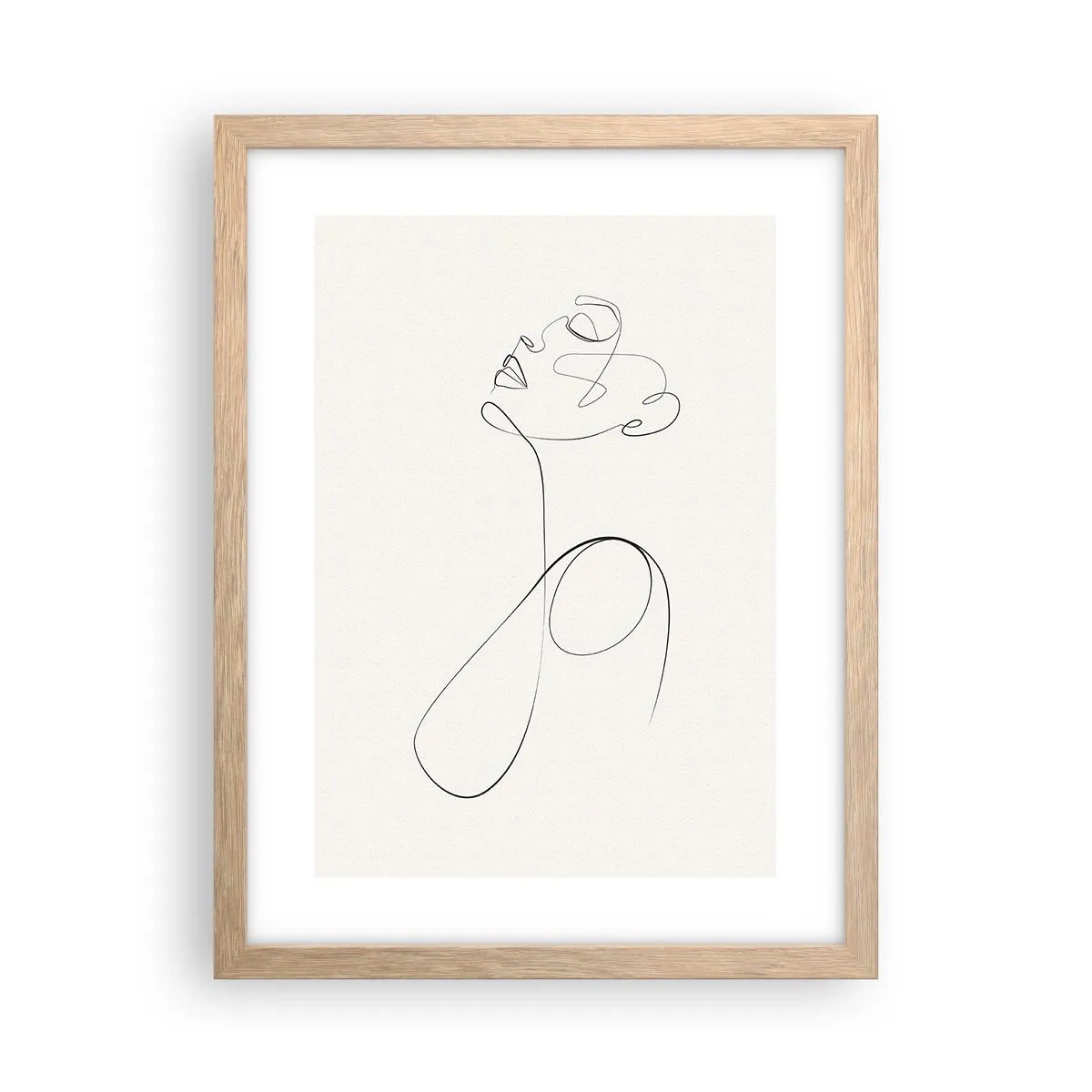 Affiche dans un chêne clair - Poster - En boucle dans les rêves - 30x40 cm