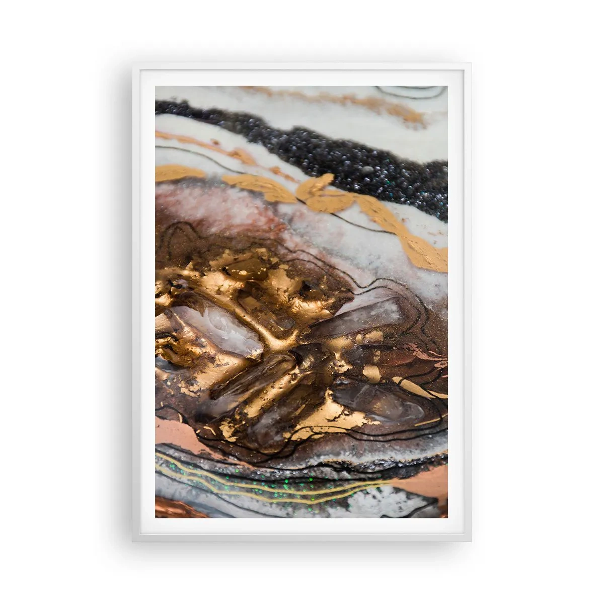 Affiche dans un cadre blanc - Poster - Élément de la terre - 70x100 cm