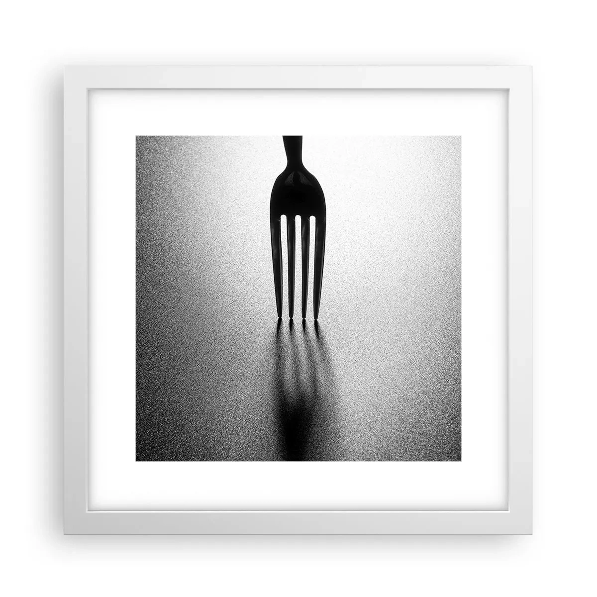 Affiche dans un cadre blanc - Poster - Lumière et ombre - 30x30 cm
